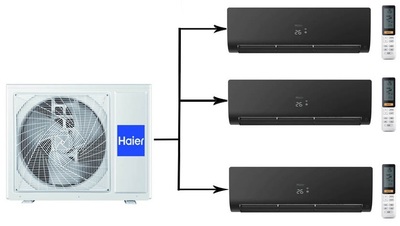 ������ �����-������� �� 3 ������� Haier Flexis Super Match 3U70S2SR5FA/AS25S2SF2FA-B*3��